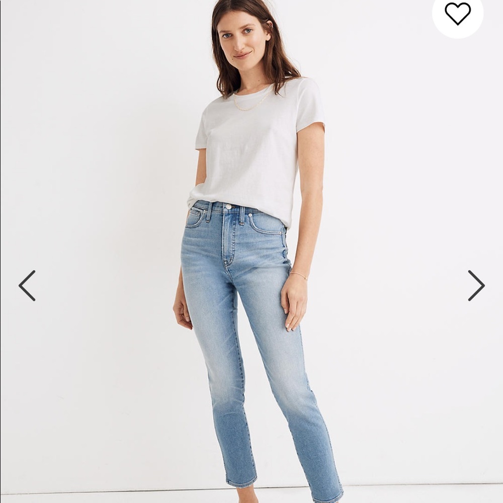 Madewell 10” high rise skinny crop 25